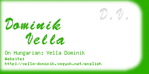 dominik vella business card